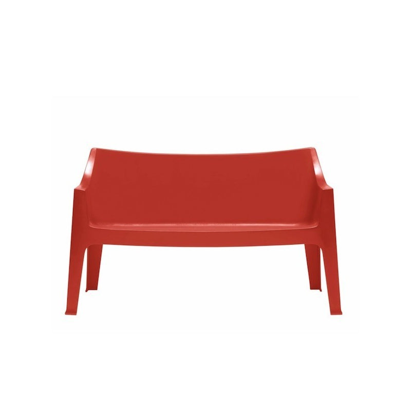 SET DUE DIVANO COCCOLONA TECNOPOLIMERO SCAB DESIGN - Rosso 40