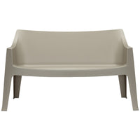 SET DUE DIVANO COCCOLONA TECNOPOLIMERO SCAB DESIGN - Rosso 40