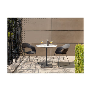 SET DUE SEDIE LADY B A SLITTA MADE IN ITALY SCAB DESIGN - Antracite 81