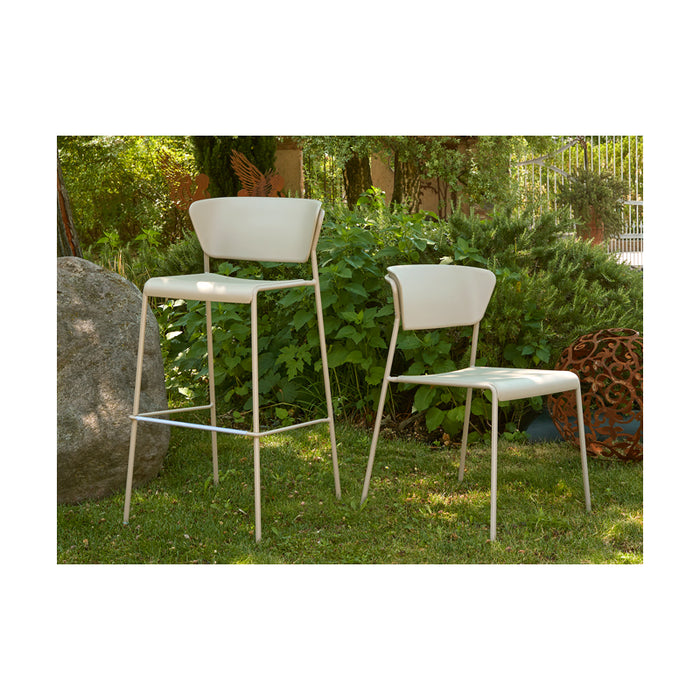 SET DUE SGABELLO LISA TECNOPOLIMERO HT 75CM SCAB DESIGN MADE IN ITALY - NERO 80