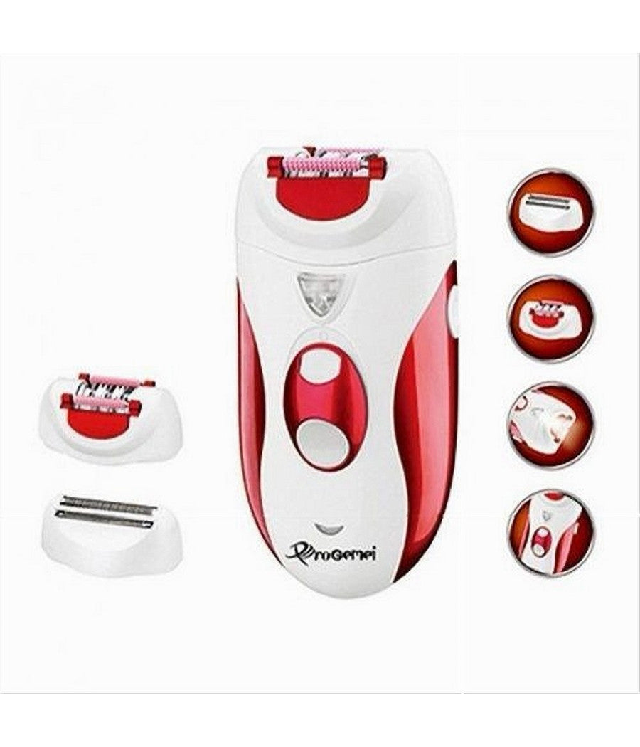 Set Epilatore Rasoio Ricaricabile Donna 2in1 Dispositivo Elettrico Corpo Gm-2118         