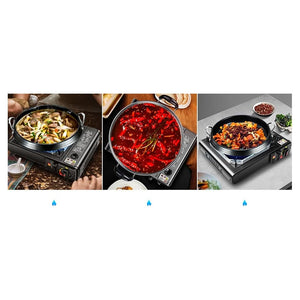 Trade Shop - Set Fornello A Gas Da Campeggio In Valigetta A Doppia Funzione Cartucce Interne Bombola -