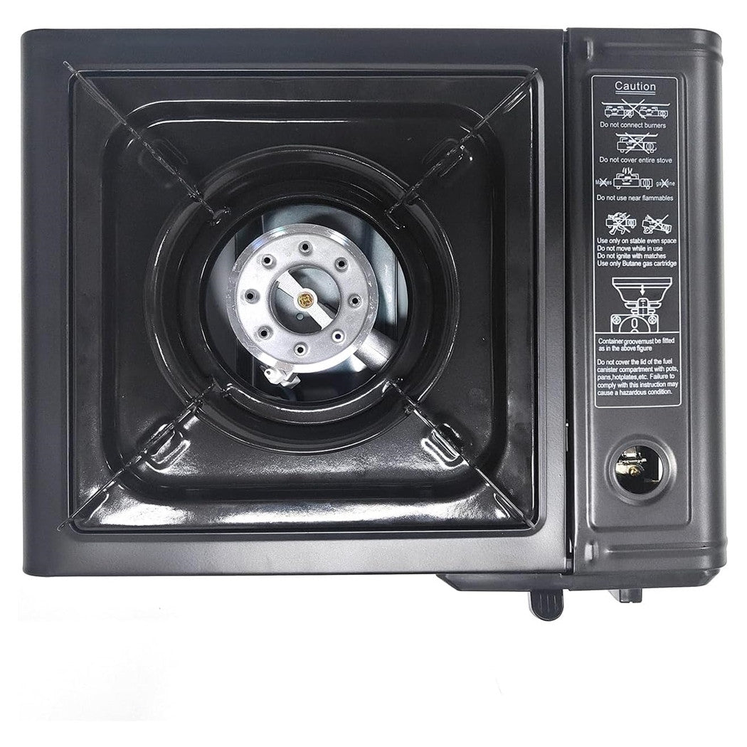 Trade Shop - Set Fornello A Gas Da Campeggio In Valigetta A Doppia Funzione Cartucce Interne Bombola -