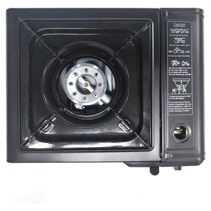 Trade Shop - Set Fornello A Gas Da Campeggio In Valigetta A Doppia Funzione Cartucce Interne Bombola -