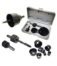 Set Frese Legno A Tazza Kit Seghe Fora Legno Plastica 11 Pz Attacco Per Trapano         