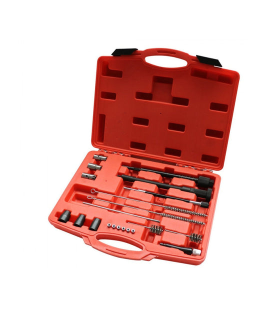 Set Frese Pulizia Sede Iniettori E Sede Candelette Motori Auto 22 Pz Valigetta         