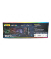 Set Gioco Con Tastiera Led Mouse Cablato Usb Retroilluminata Multicolore Q803-rgb         