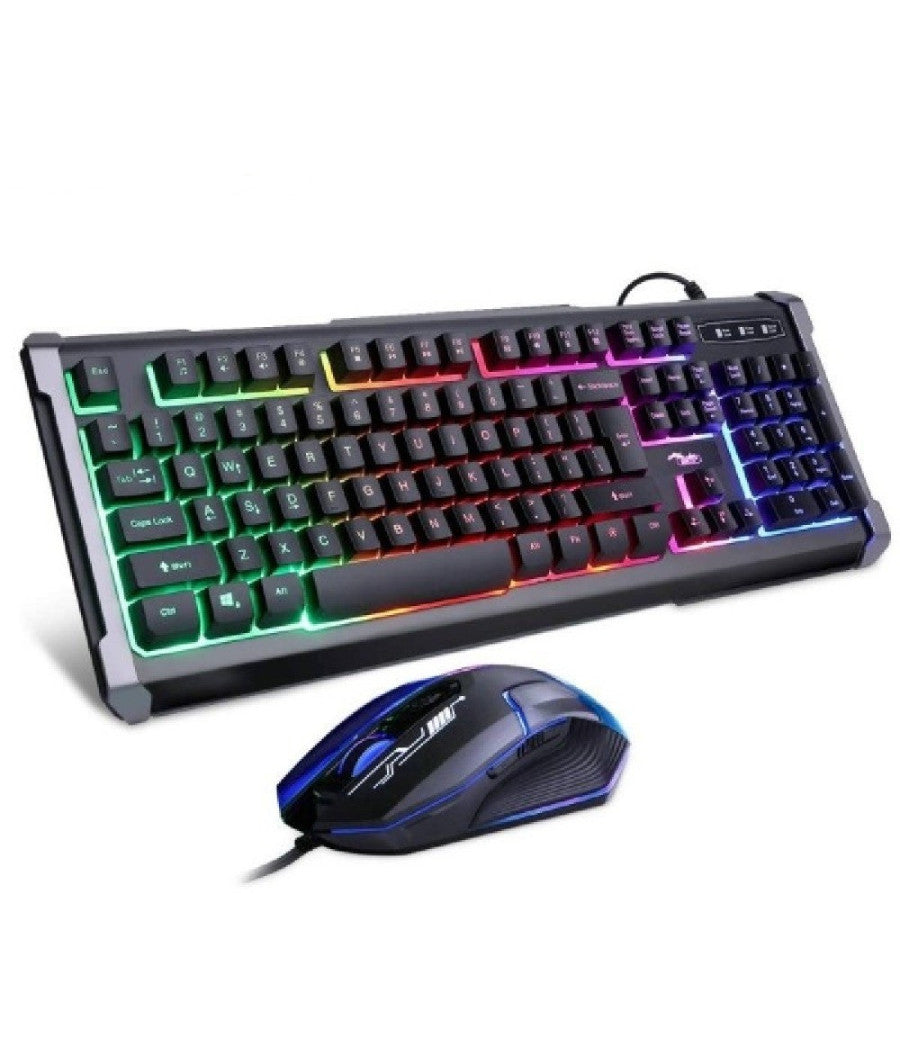 Set Gioco Con Tastiera Led Mouse Cablato Usb Retroilluminata Multicolore Q803-rgb         