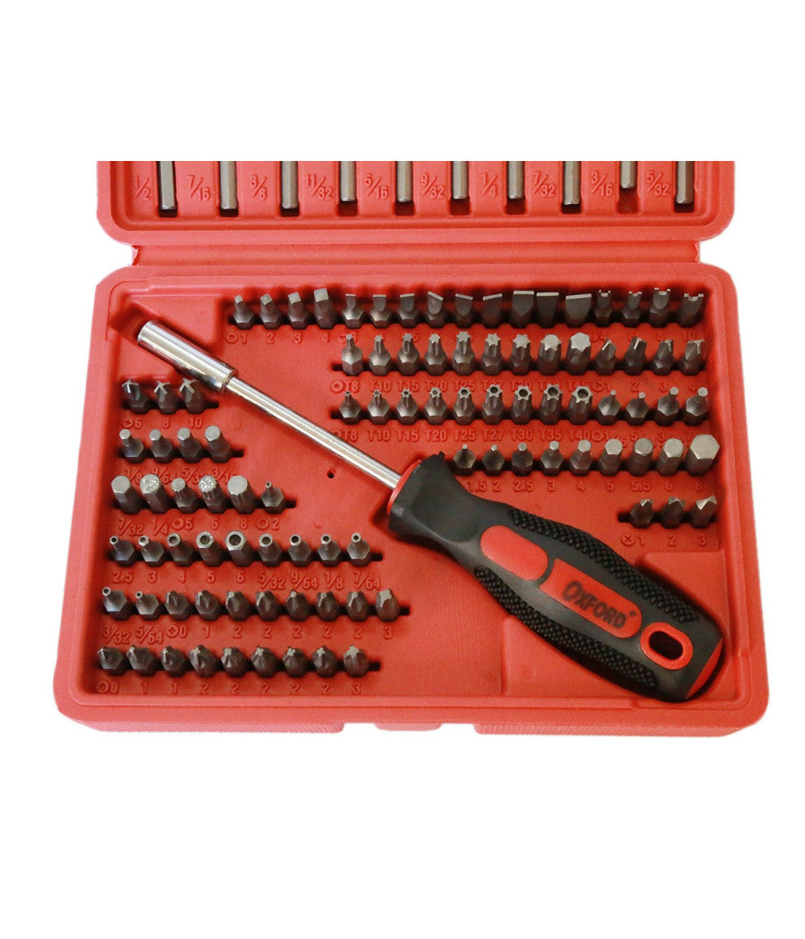Set Kit 122 Pz Inserti Cacciavite Giraite Con Prolunga Bussole Torx Valigetta         