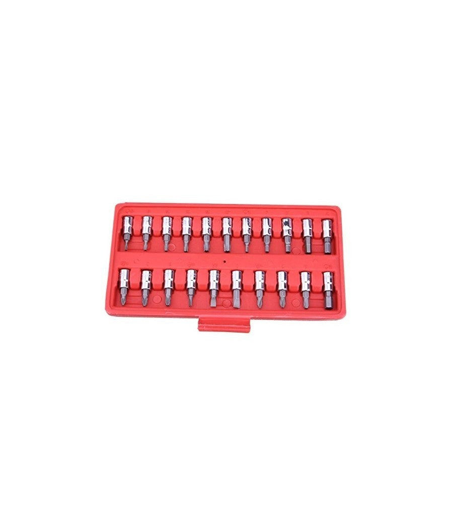 Set Kit 46 Pezzi Chiavi A Bussola Con Cricchetto 1/4" Cacciavite Esagonale Tubo         