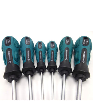 Set Kit 7 Cacciaviti Cacciavite Con Manico Ergonomico Punta A Stella A Taglio         