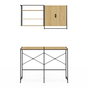 IDMarket - Set lavatrice e asciugatrice di design industriale DETROIT