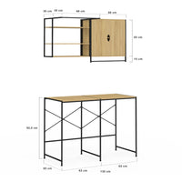IDMarket - Set lavatrice e asciugatrice di design industriale DETROIT