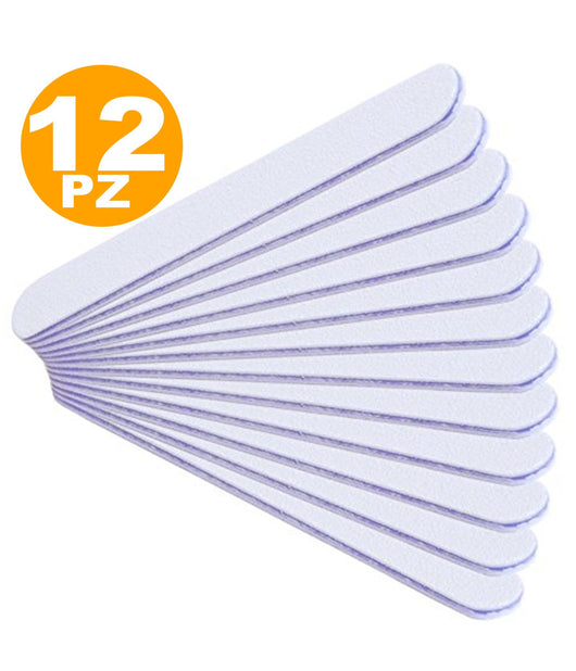 Set Lime Per Unghie 100/180 Grana Doppia Per Ricostruzione Nail Art Gel Manicure         