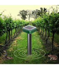 Set Luci Solari Quadrato Impermeabile Con Repellente Ad Ultrasuoni Per Parassiti         