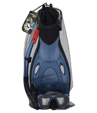Set Maschera Boccaglio Pinne Da Snorkeling Blacksea Per Adulti Immersioni 25045         