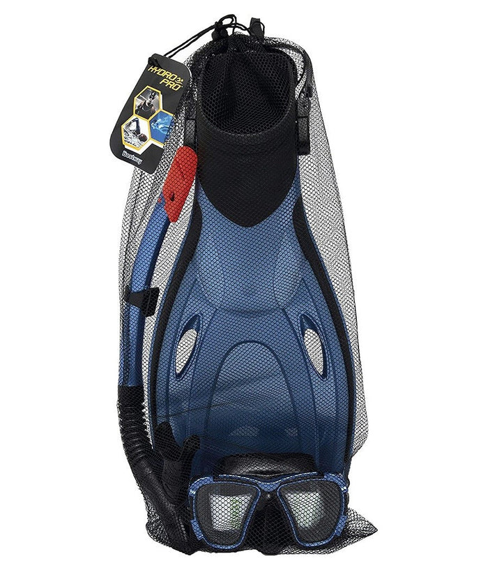 Set Maschera Boccaglio Pinne Da Snorkeling Blacksea Per Adulti Immersioni 25045         