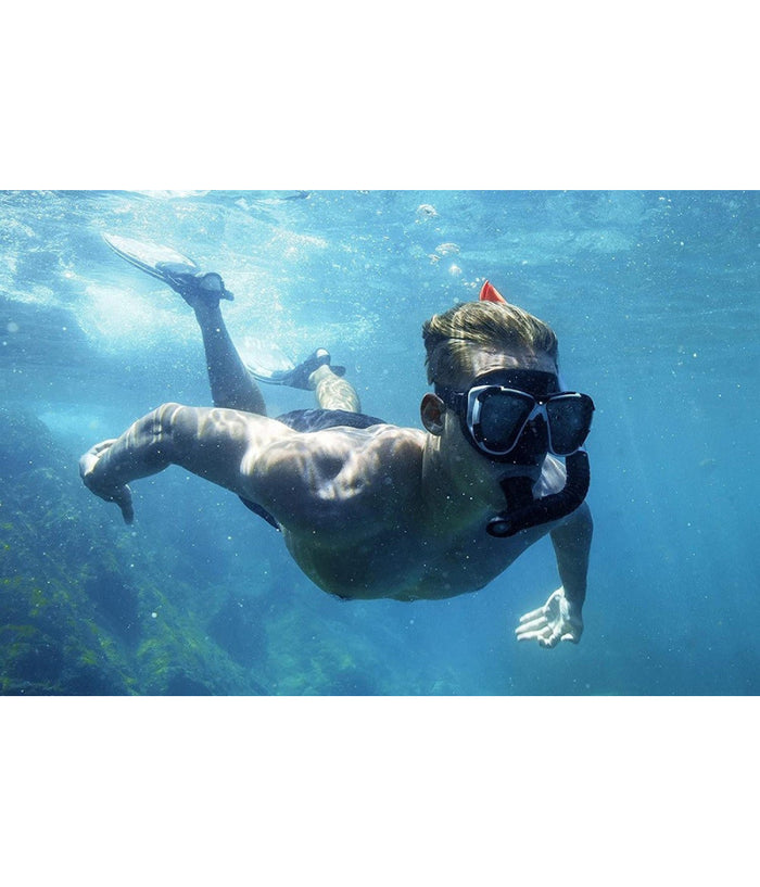 Set Maschera Boccaglio Pinne Da Snorkeling Blacksea Per Adulti Immersioni 25045         