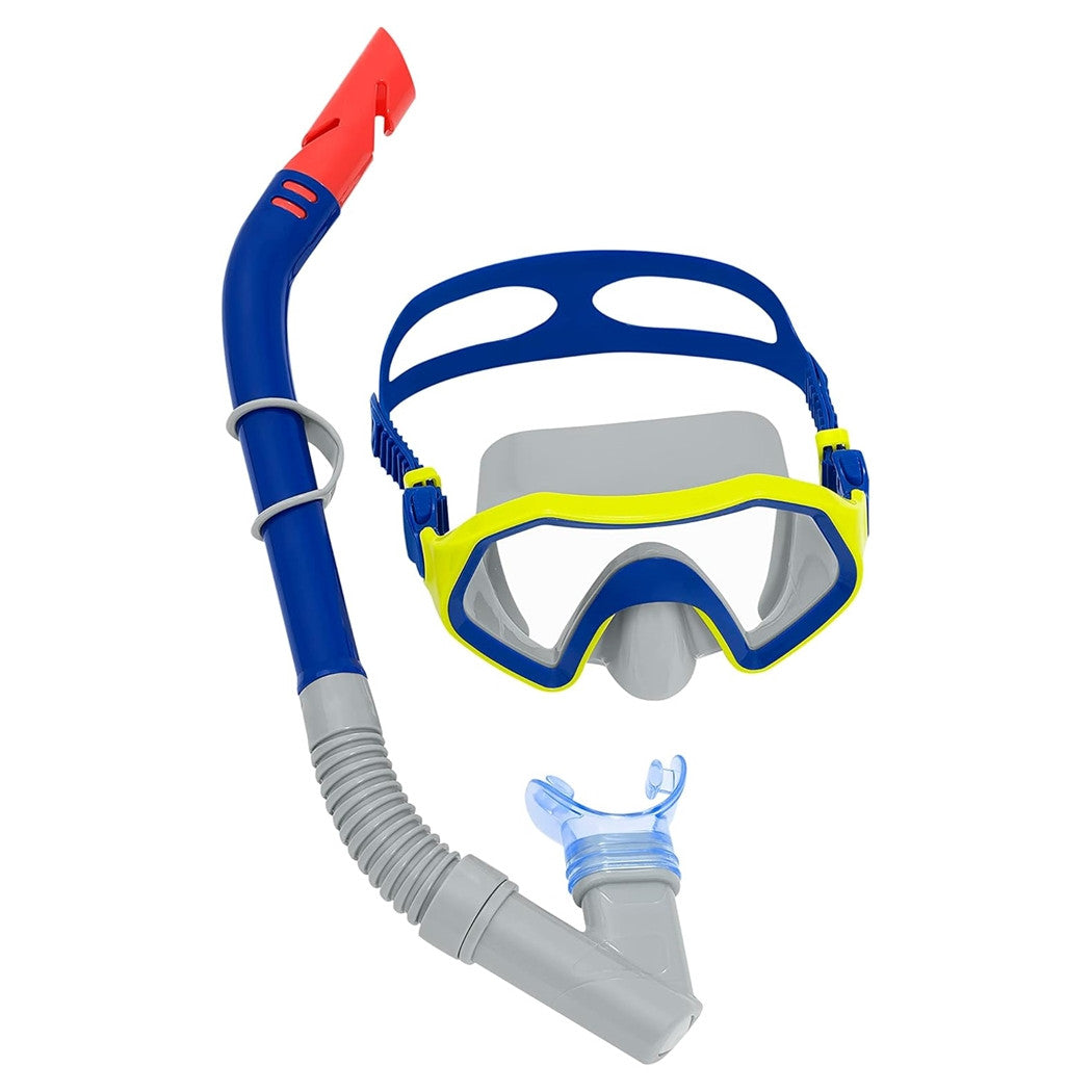 Trade Shop - Set Maschera Per Snorkeling Con Boccaglio Per Bambini 7-14 Anni Colori Ass 24025 -