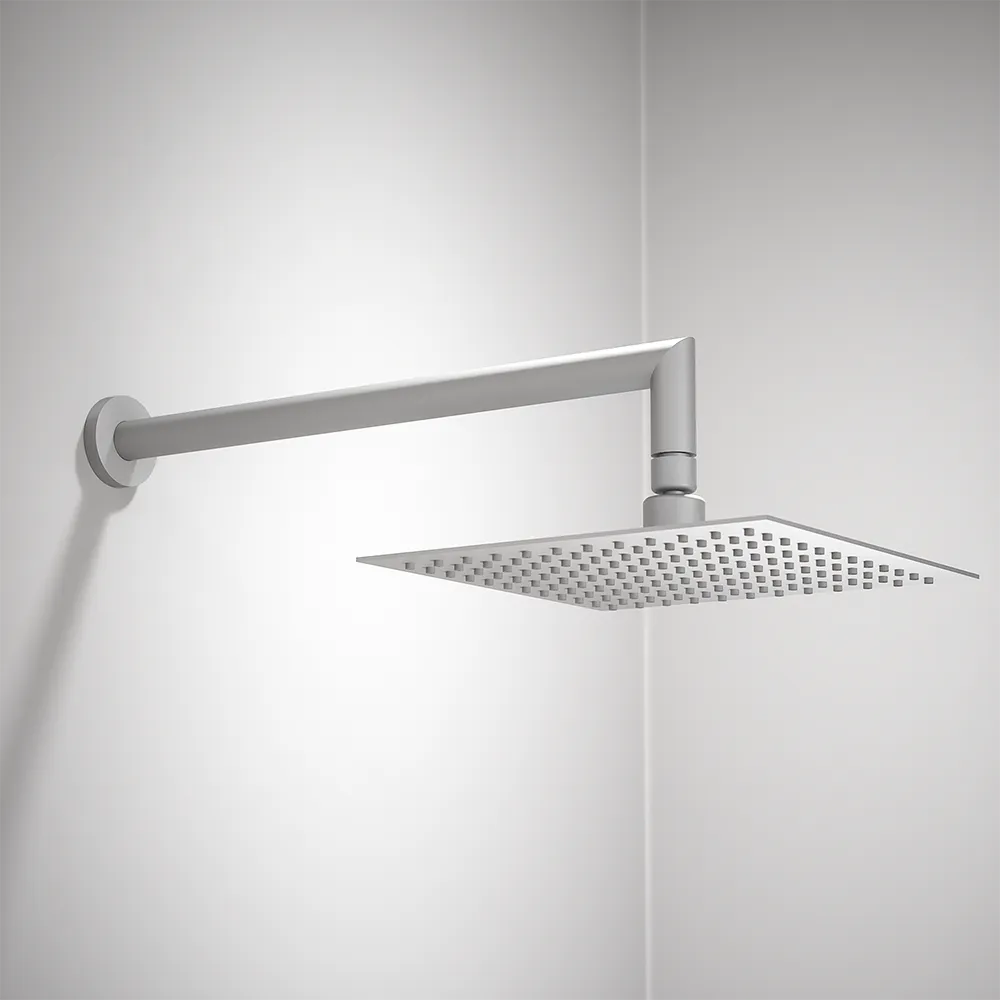 Sistema doccia 2 vie, soffione d=250 e doccino nickel spazzolato | Rita