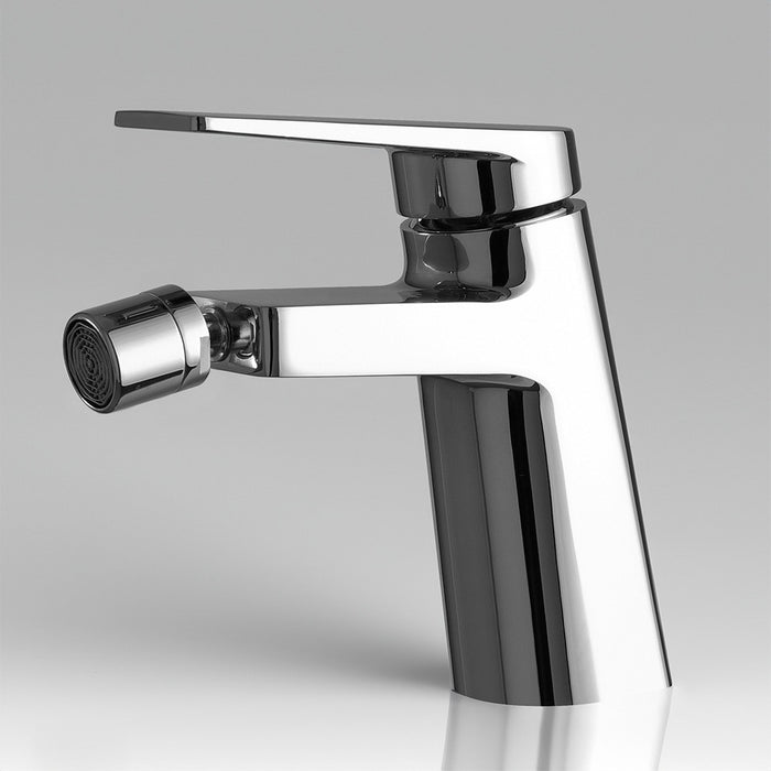 Set miscelatori cromato lucido lavabo e bidet in ottone Nemes