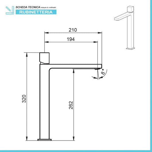 Set miscelatori lavabo alto bidet e doccia a incasso con deviatore  Torre
