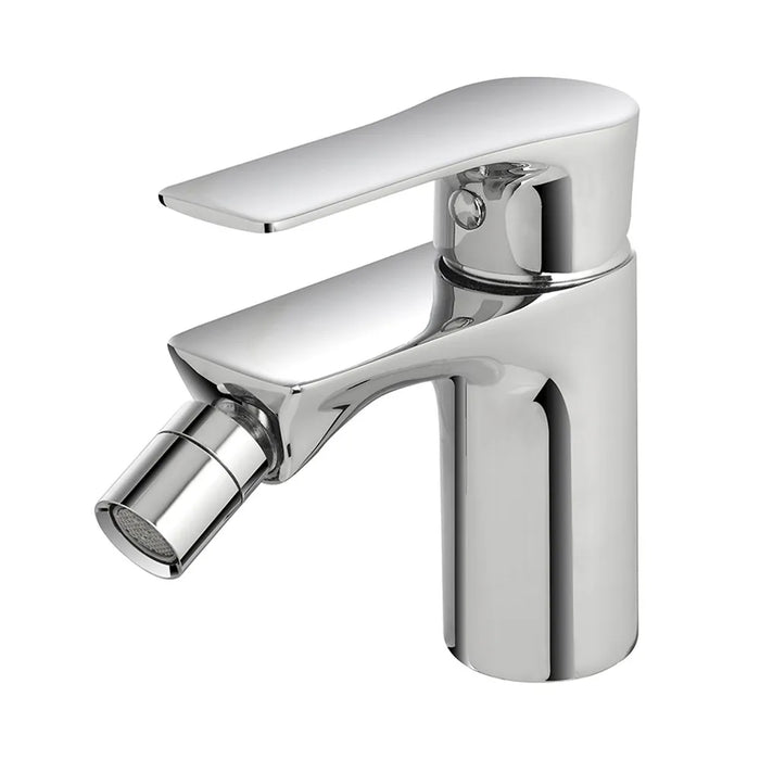 Set miscelatori lavabo alto bidet e doccia Flat con piletta click clack