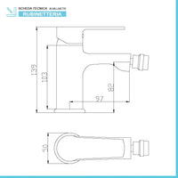 Set miscelatori lavabo alto bidet e doccia incasso con deviatore Juliette
