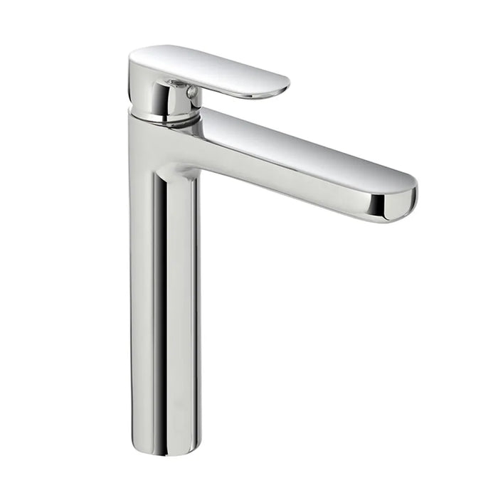 Set miscelatori lavabo alto e bidet Kreo in ottone cromato con piletta