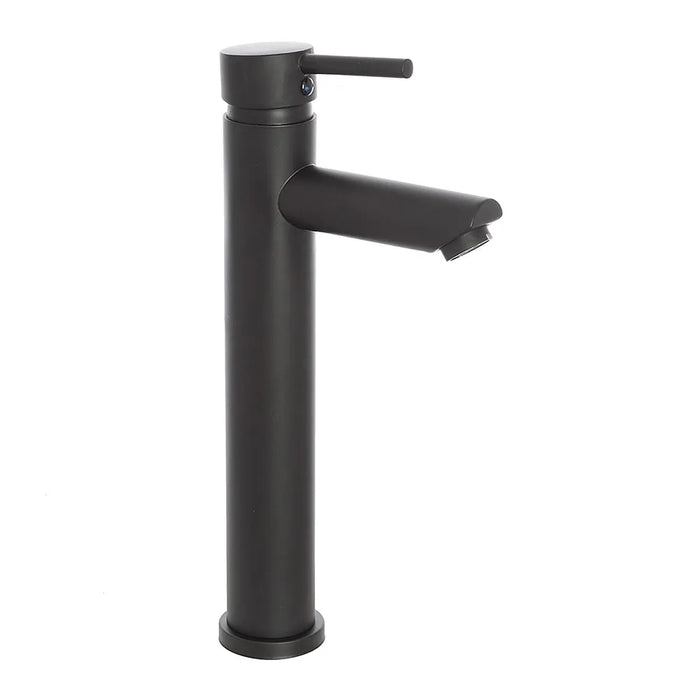 Set miscelatori lavabo alto e bidet nero opaco con piletta click clack  York