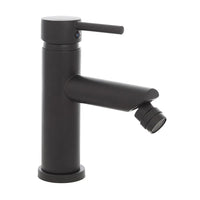 Set miscelatori lavabo alto e bidet nero opaco con piletta click clack  York