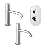 Set miscelatori lavabo bidet e doccia a incasso con deviatore  Gemma