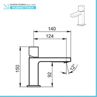 Set miscelatori lavabo bidet e doccia a incasso con deviatore  Torre