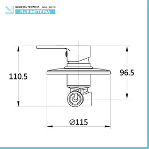 Set miscelatori lavabo bidet e doccia cromo con scarico incluso Prima