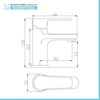Set miscelatori lavabo bidet e doccia incasso cromato lucido Juliette