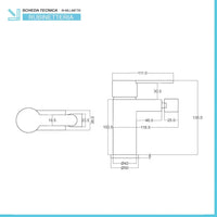 Set miscelatori lavabo bidet e doccia incasso Iole cromati scarico incluso
