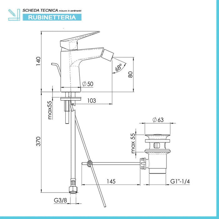 Set miscelatori lavabo bidet e doccia incasso Nobili Hof cromati a risparmio idrico