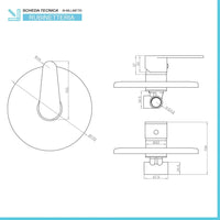 Set miscelatori lavabo bidet incasso doccia cromati Lizzy