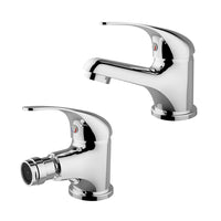 Set Miscelatori lavabo bidet serie Italia in ottone cromo