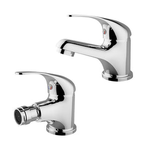 Set Miscelatori lavabo bidet serie Italia in ottone cromo
