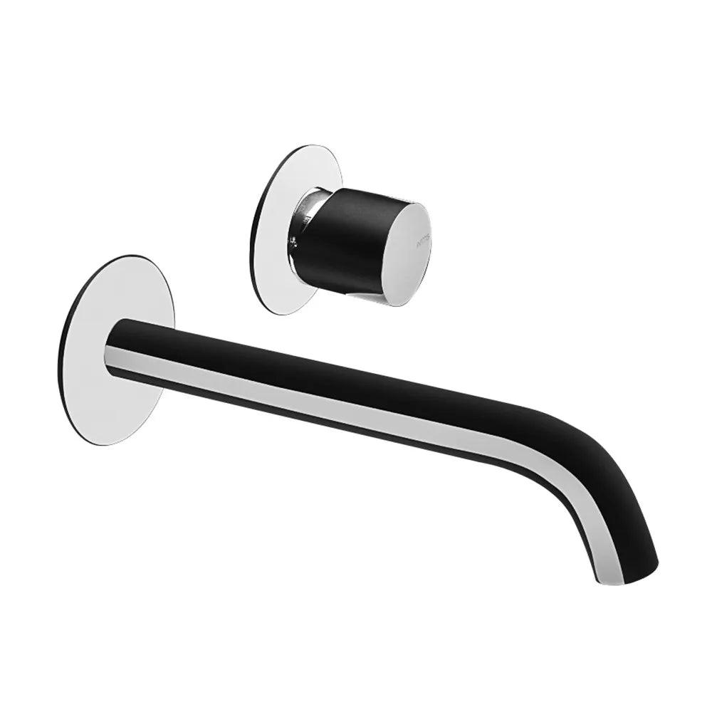 Set miscelatori lavabo da parete e bidet cromato lucido  Gemma