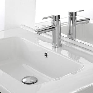 Set miscelatori lavabo e bidet cromato lucido con piletta click-clack  York