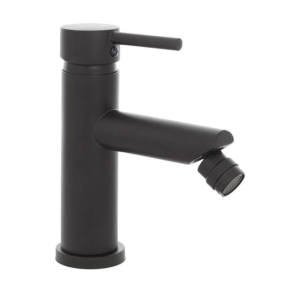 Set miscelatori lavabo e bidet nero opaco con piletta click clack  York