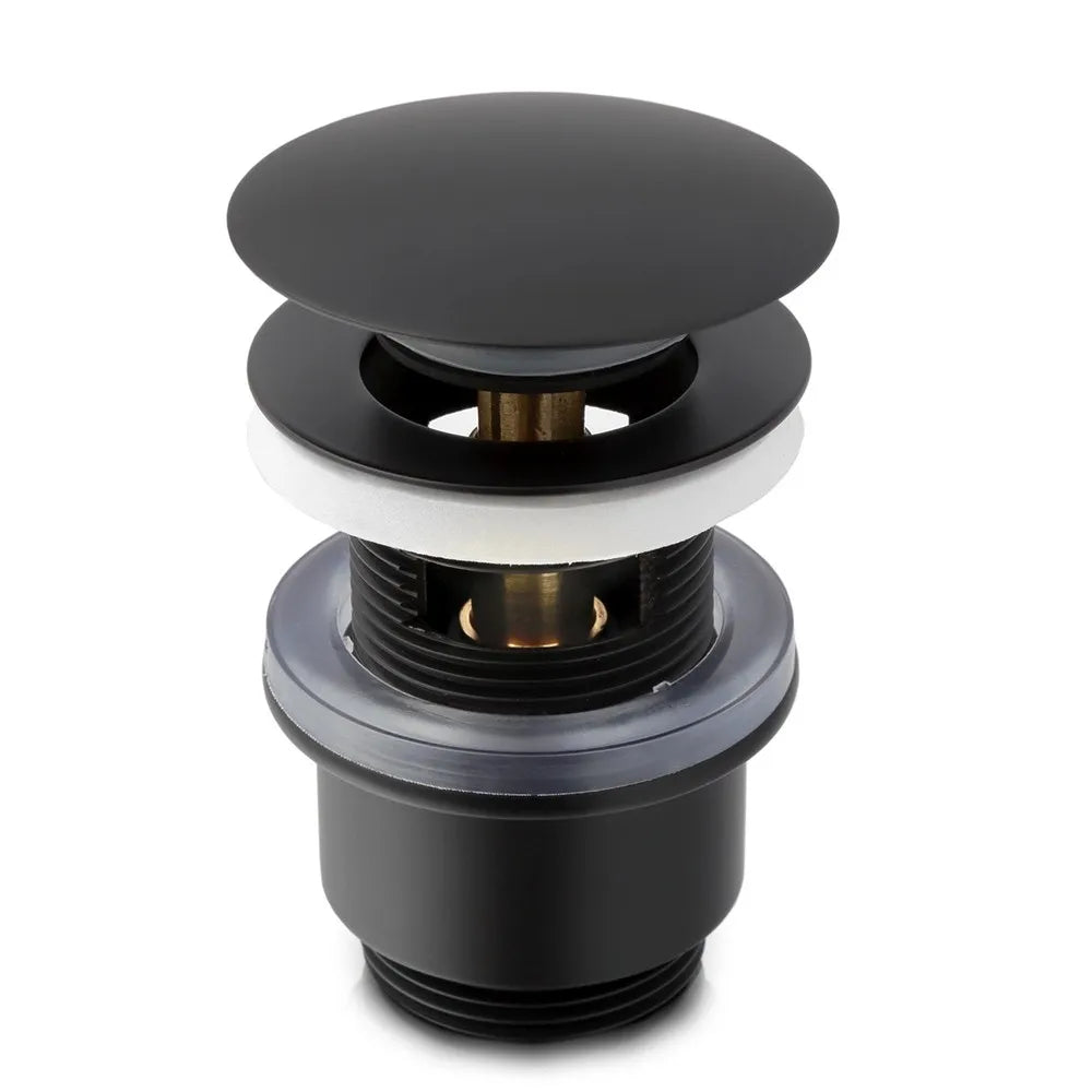 Set miscelatori lavabo e bidet nero opaco con piletta click clack  York