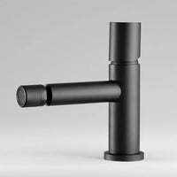 Set miscelatori lavabo e bidet nero opaco senza leva in acciaio inox Gemini