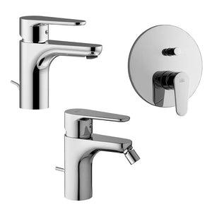 Set miscelatori Paffoni Green lavabo bidet e doccia incasso con deviatore