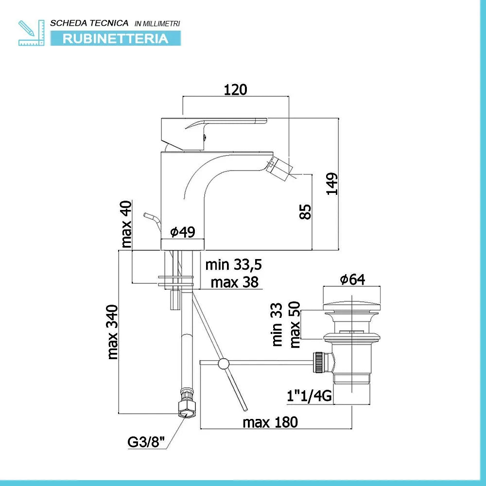 Set miscelatori Paffoni Green lavabo bidet e doccia incasso con deviatore