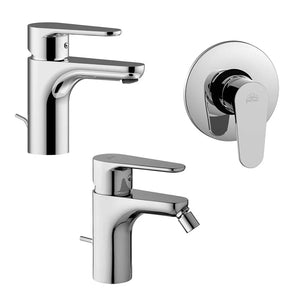 Set miscelatori Paffoni Green lavabo bidet e doccia incasso in ottone