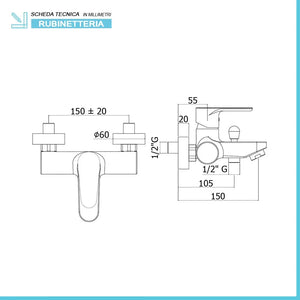 Set miscelatori Paffoni Green lavabo bidet e vasca con kit doccia