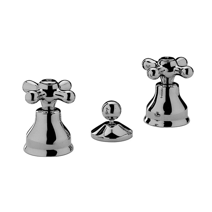 Set miscelatori Paffoni Iris a tre fori lavabo bidet e vasca con scarico incluso
